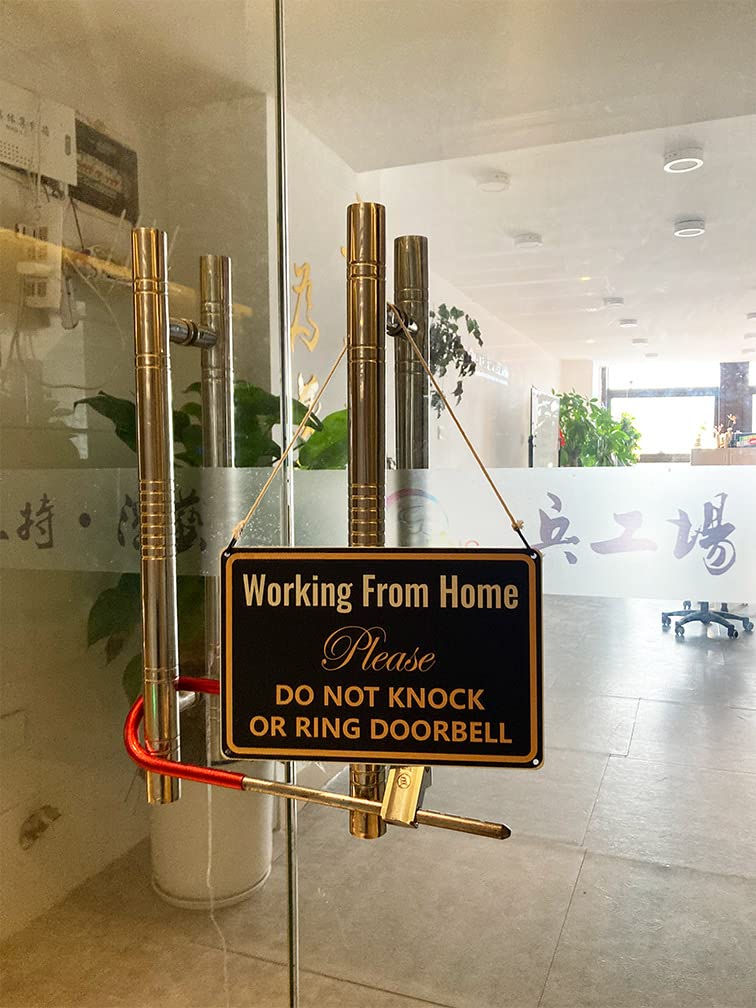 Bestylez Working from Home Sign - Do Not Knock or Ring Doorbell - Work From Home Must Have Office Door Sign 12"" * 8"" (051) - Image 5